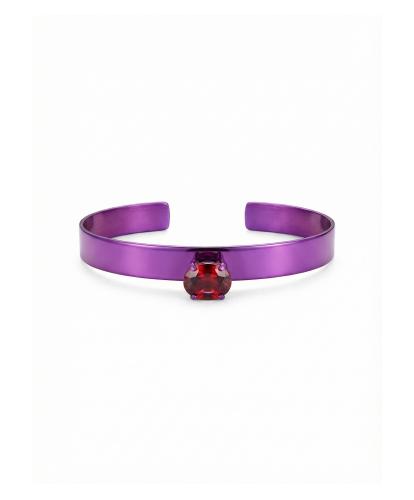 FORMA - RED GARNET TITANIUM BRACELET _MM _ magenta